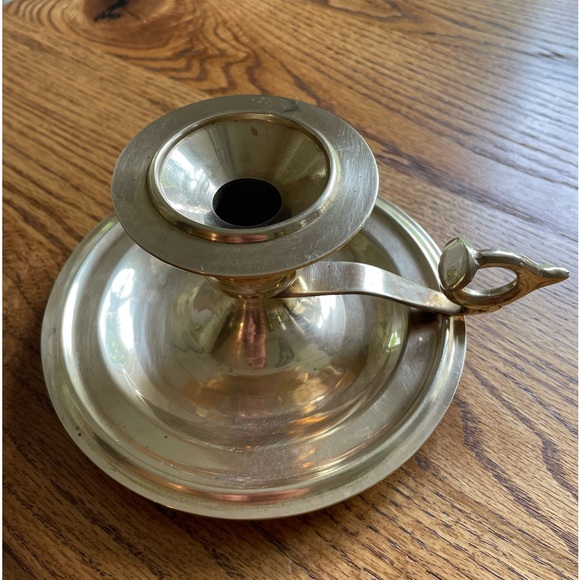 Vintage brass candle holder - Picture 2 of 13